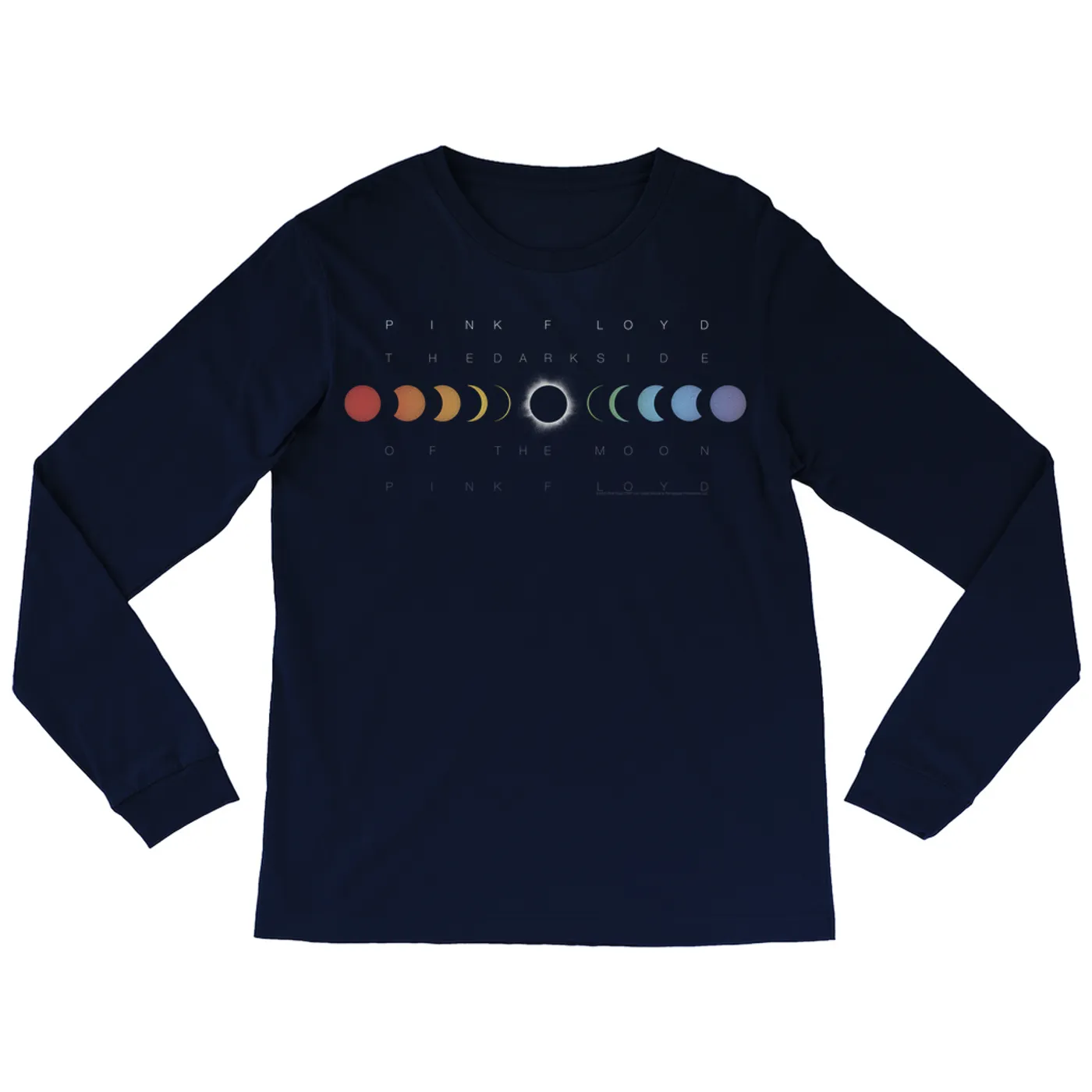 Pink Floyd Long Sleeve Shirt | Eclipse In Color Pink Floyd Shirt