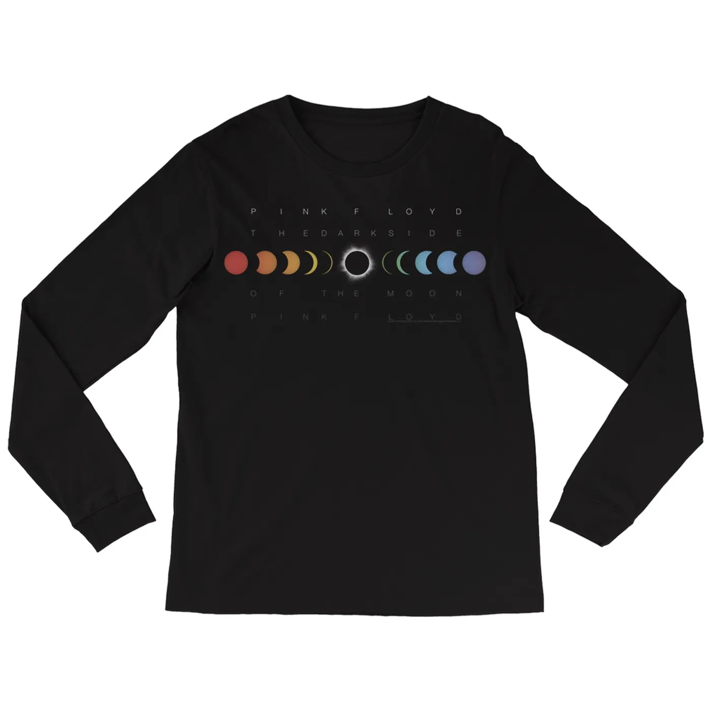 Pink Floyd Long Sleeve Shirt | Eclipse In Color Pink Floyd Shirt