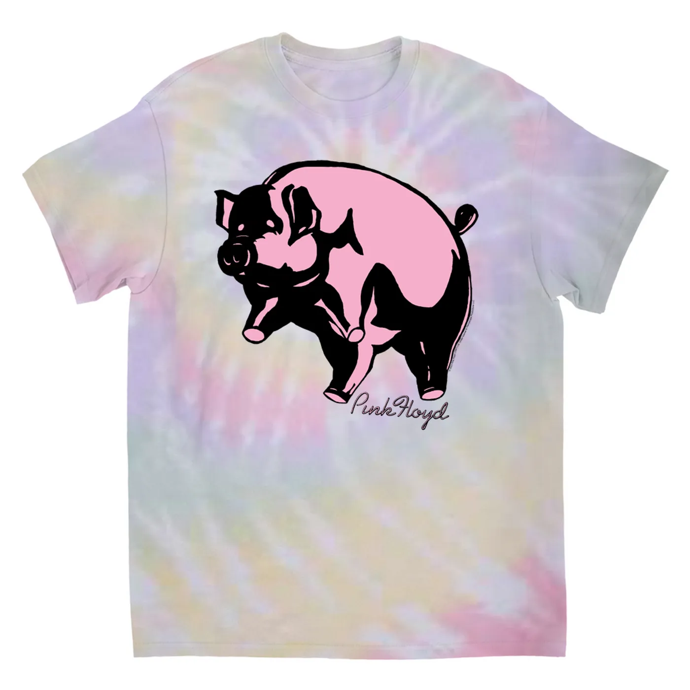 Pink Floyd T-Shirt | Classic Flying Pig Album Art Pink Floyd Tie Dye Shirt
