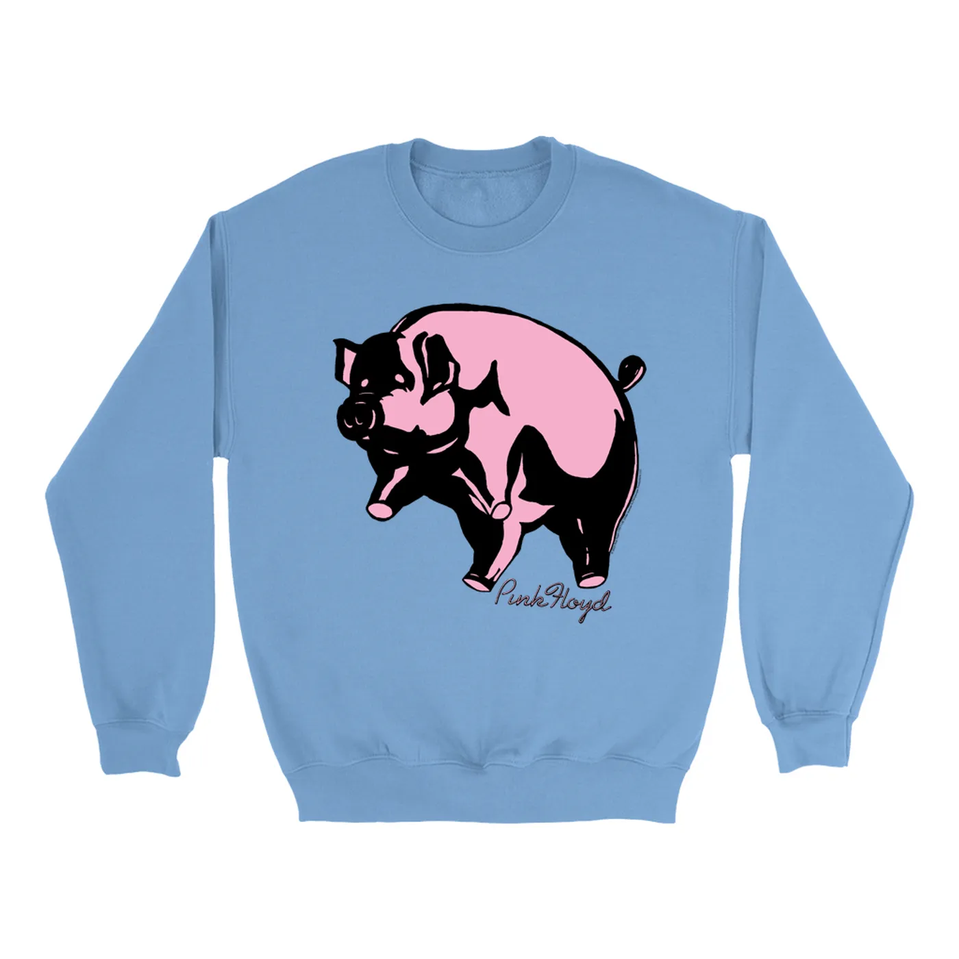 Pink Floyd Bright Colored Sweatshirt | Classic Flying Pig Album Art Pink Floyd Sweatshirt