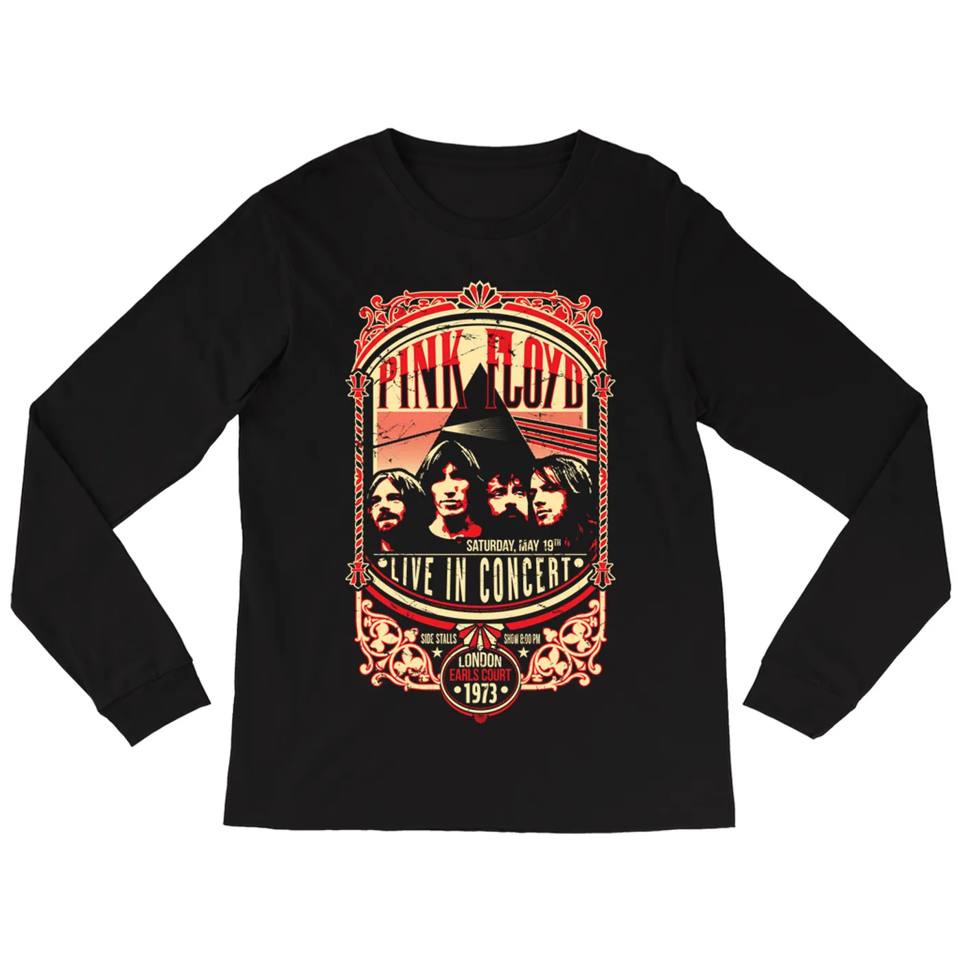 Pink Floyd Long Sleeve Shirt | Radio City Music Hall 1973 Pink Floyd Shirt