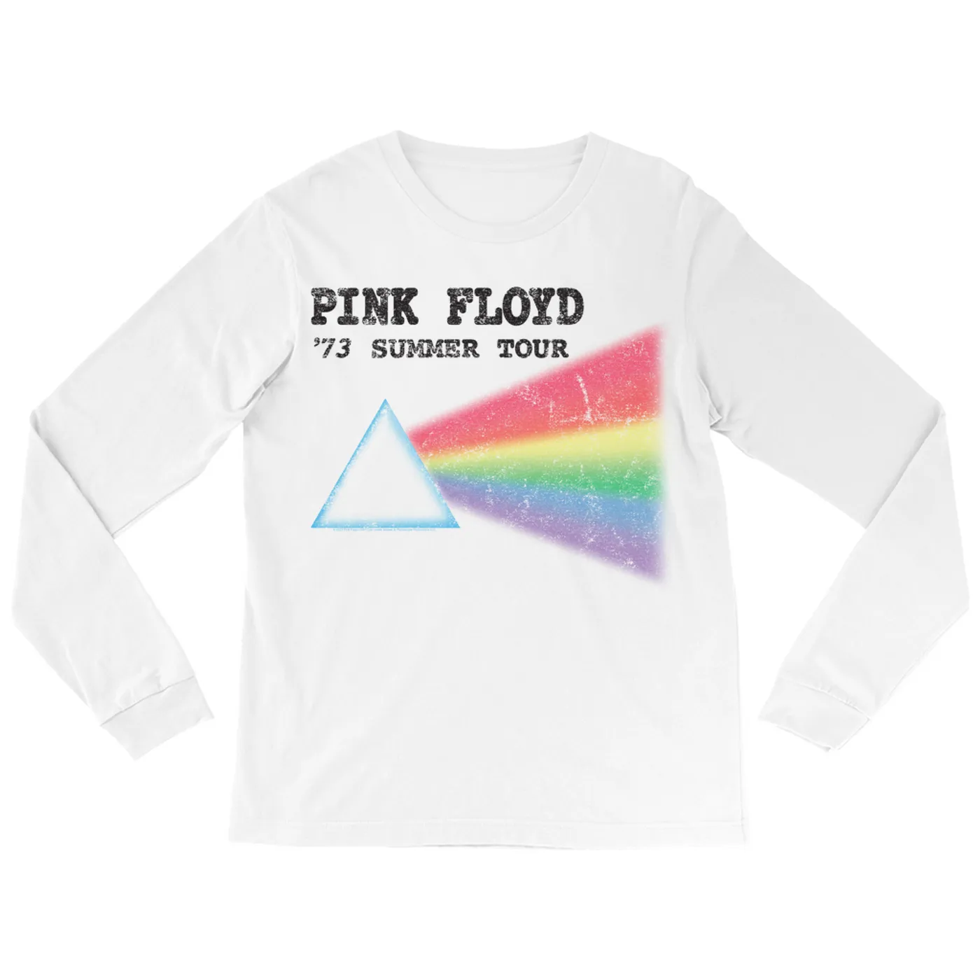 Pink Floyd Long Sleeve Shirt | Summer Tour '73 Distressed Pink Floyd Shirt
