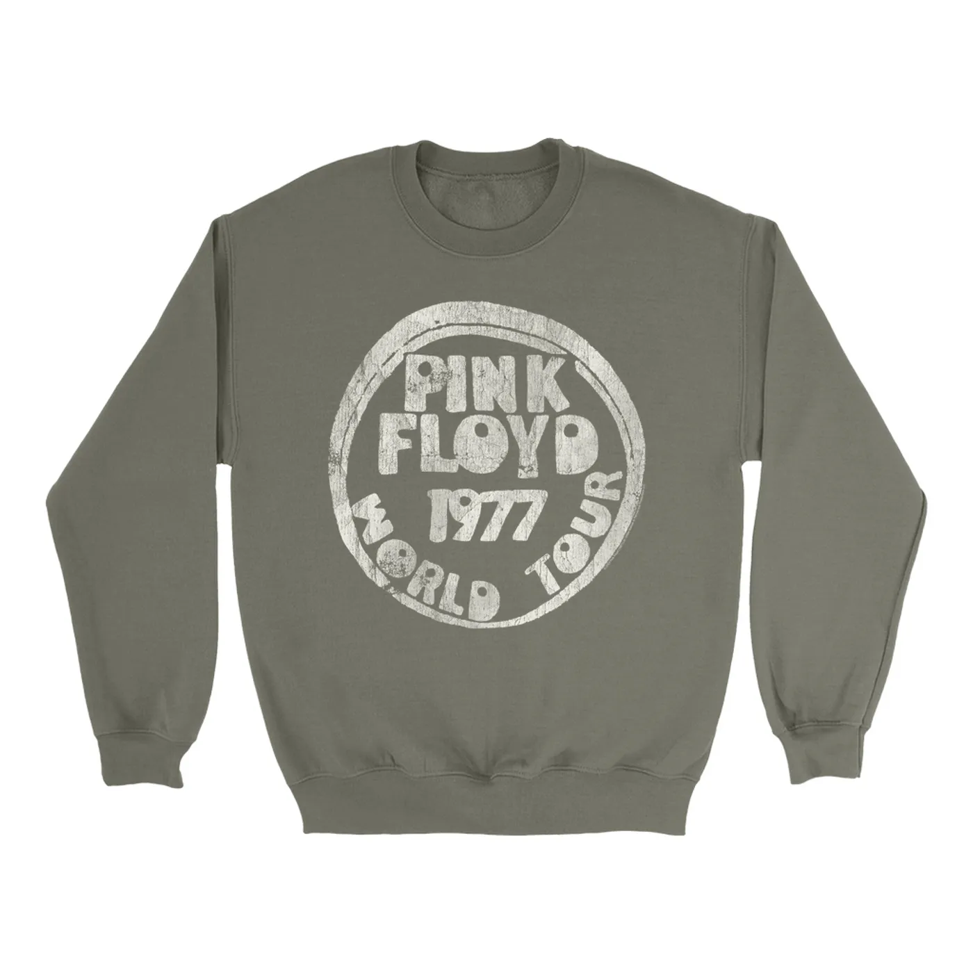 Pink Floyd Sweatshirt | World Tour 1977 Reissue Design Distressed Pink Floyd Sweatshirt