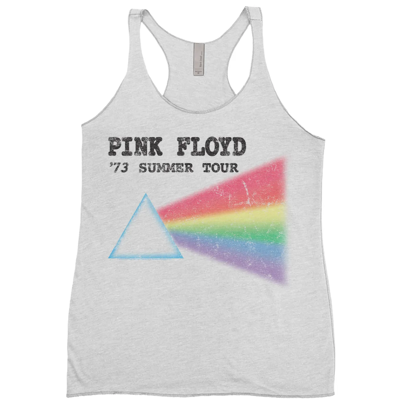 Pink Floyd Ladies' Tank Top | Summer Tour '73 Distressed Pink Floyd Shirt