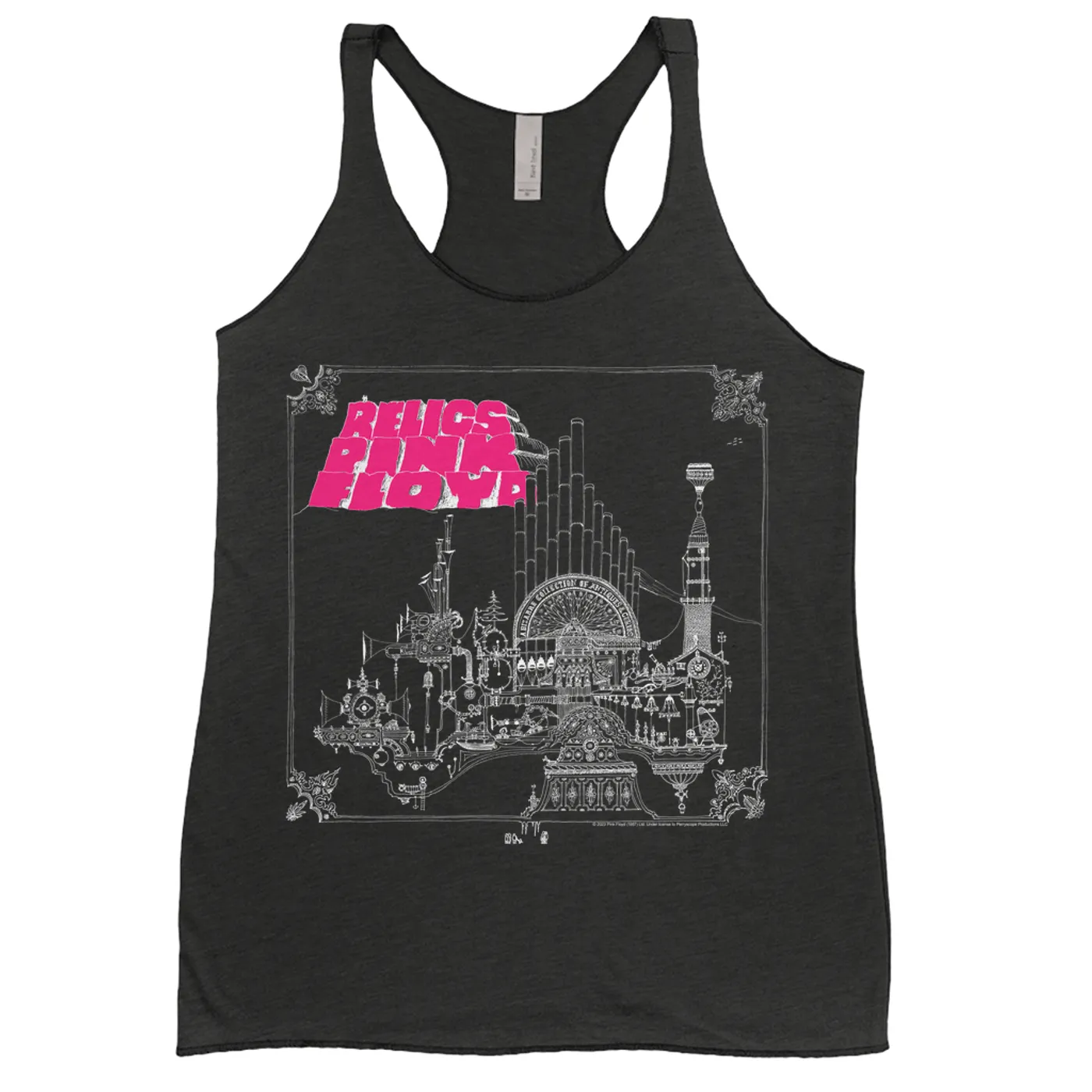 Pink Floyd Ladies' Tank Top | Hot Pink Relic Design (Merchbar Exclusive) Pink Floyd Shirt