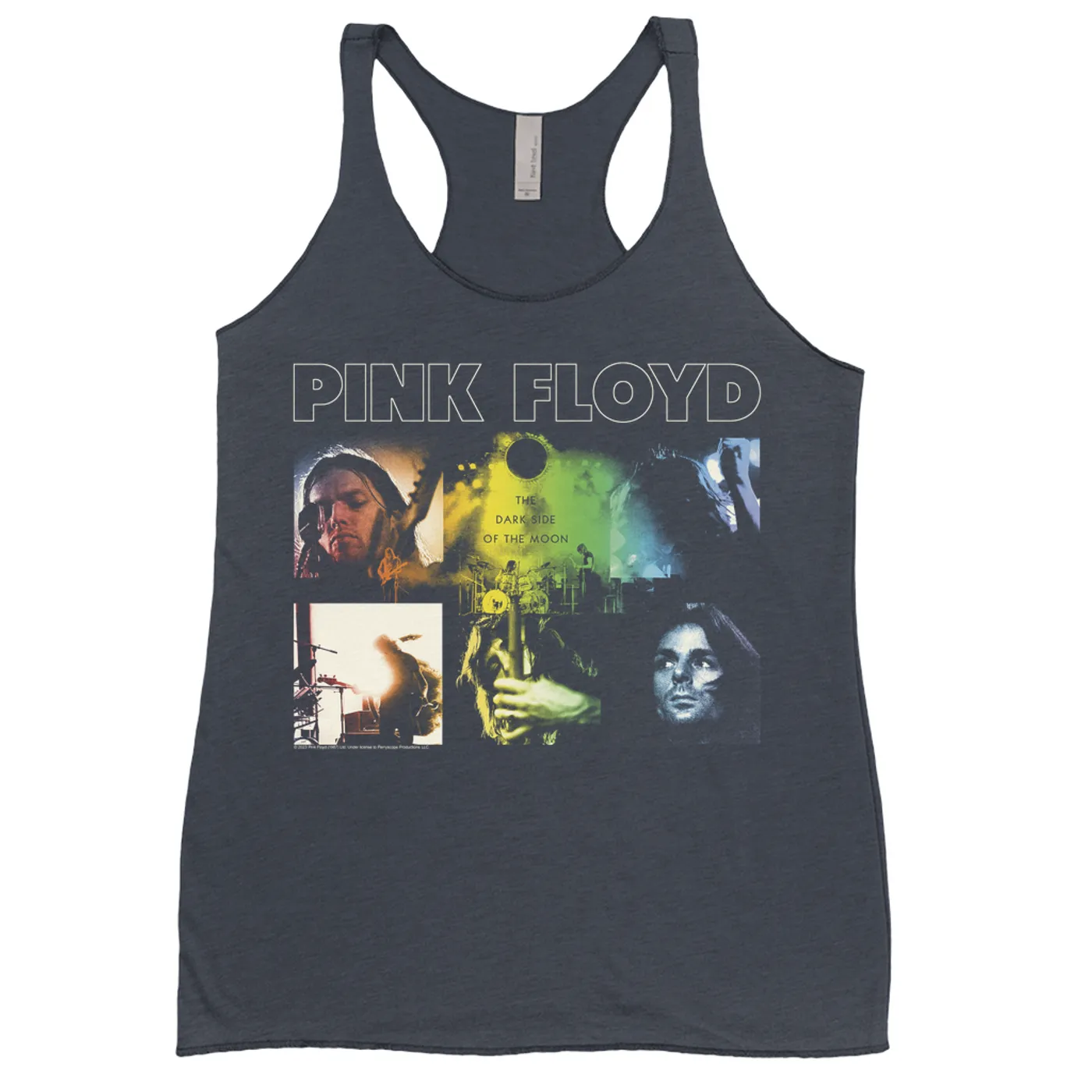 Pink Floyd Ladies' Tank Top | Rainbow Ombre Live Band Poster Pink Floyd Shirt