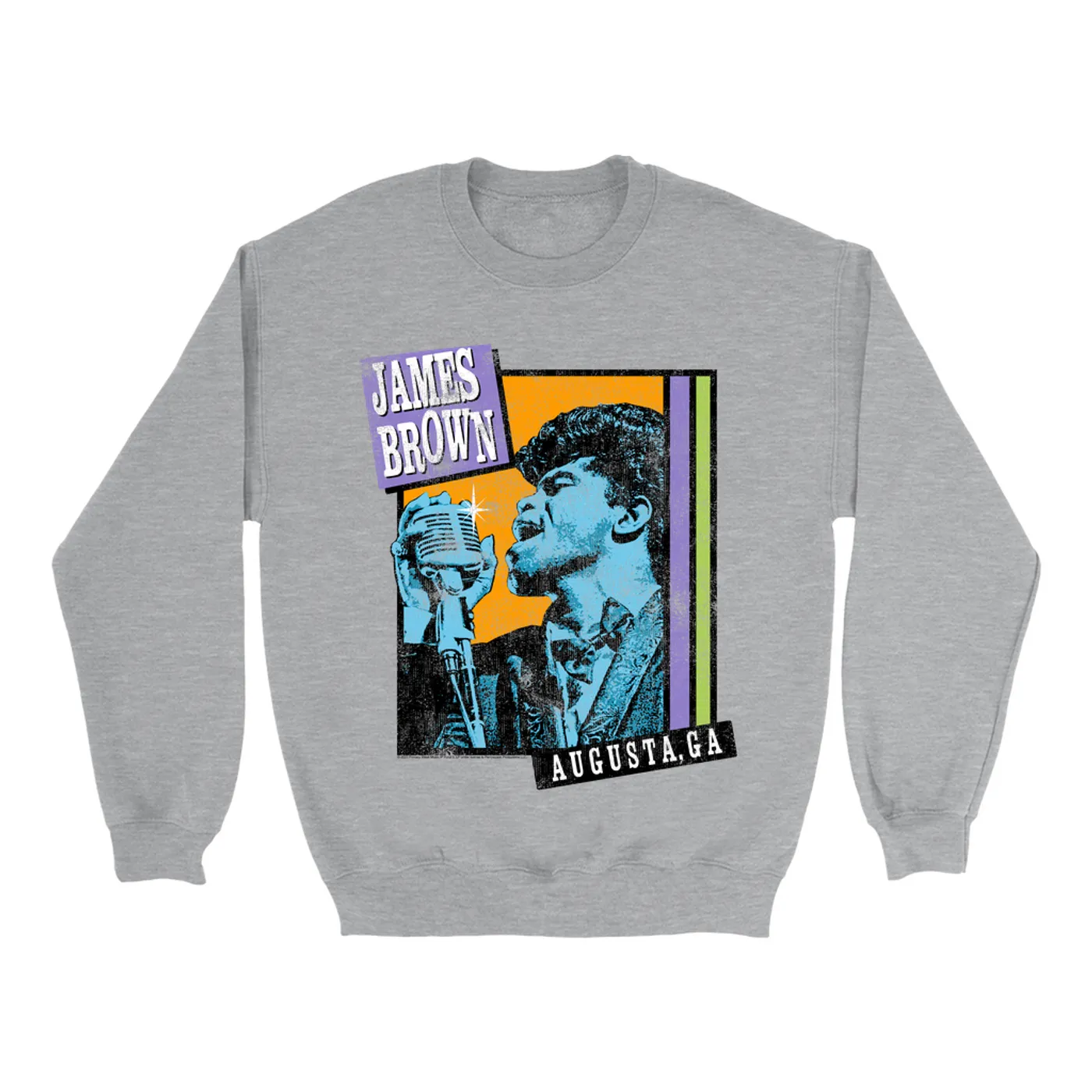 James Brown Sweatshirt | Live in Augusta Georgia Distressed James Brown Sweatshirt