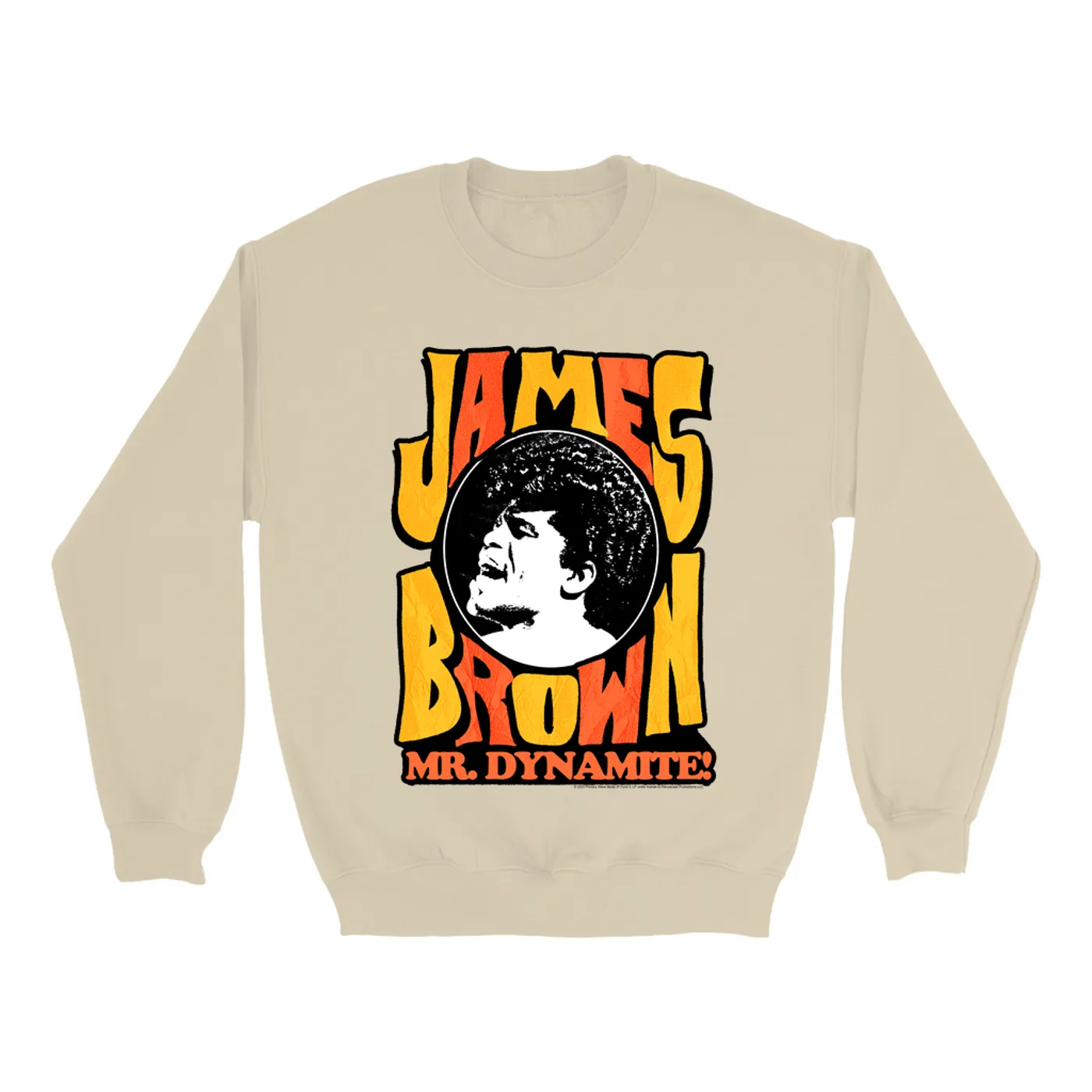 James Brown Sweatshirt | Yellow Orange Mr. Dynamite James Brown Sweatshirt