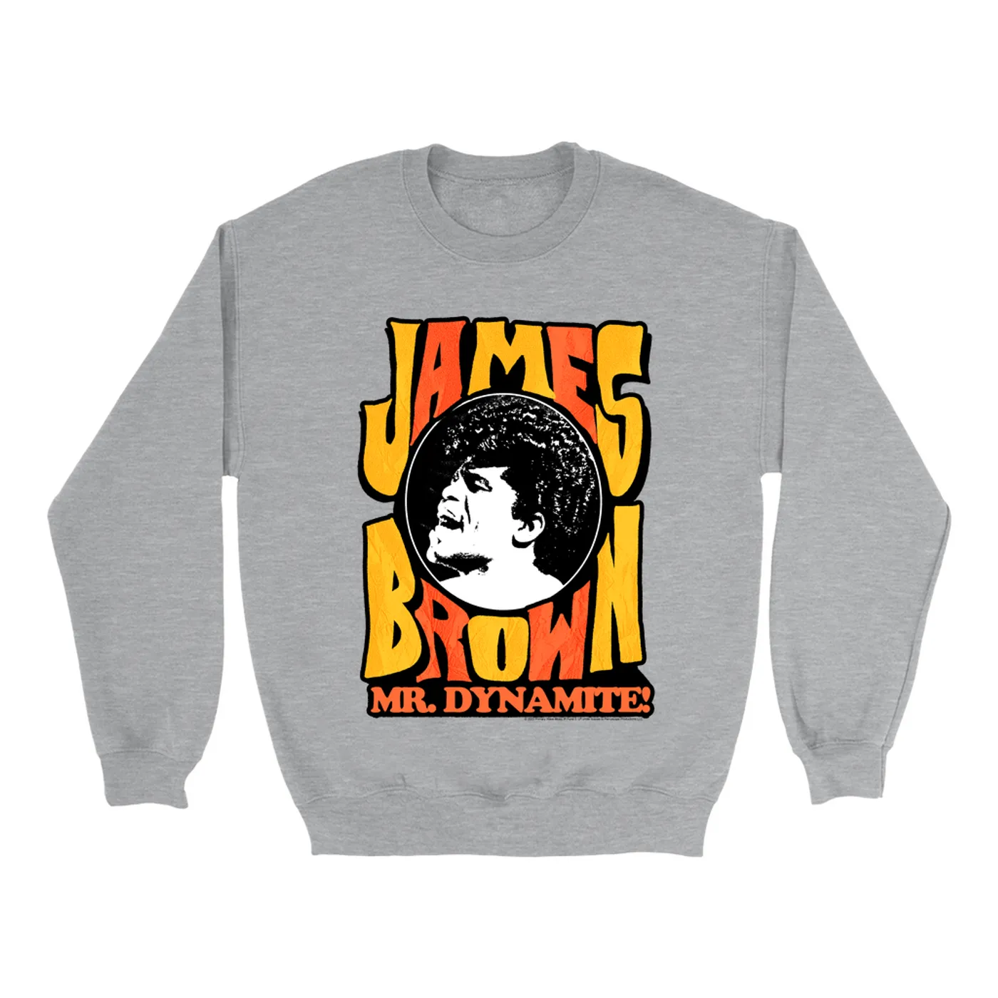 James Brown Sweatshirt | Yellow Orange Mr. Dynamite James Brown Sweatshirt