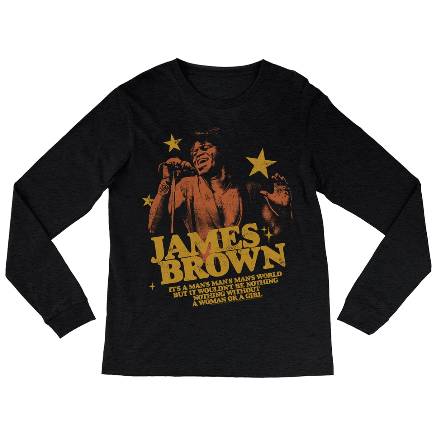 James Brown Long Sleeve Shirt | It's A Man's World In Stars James Brown Shirt