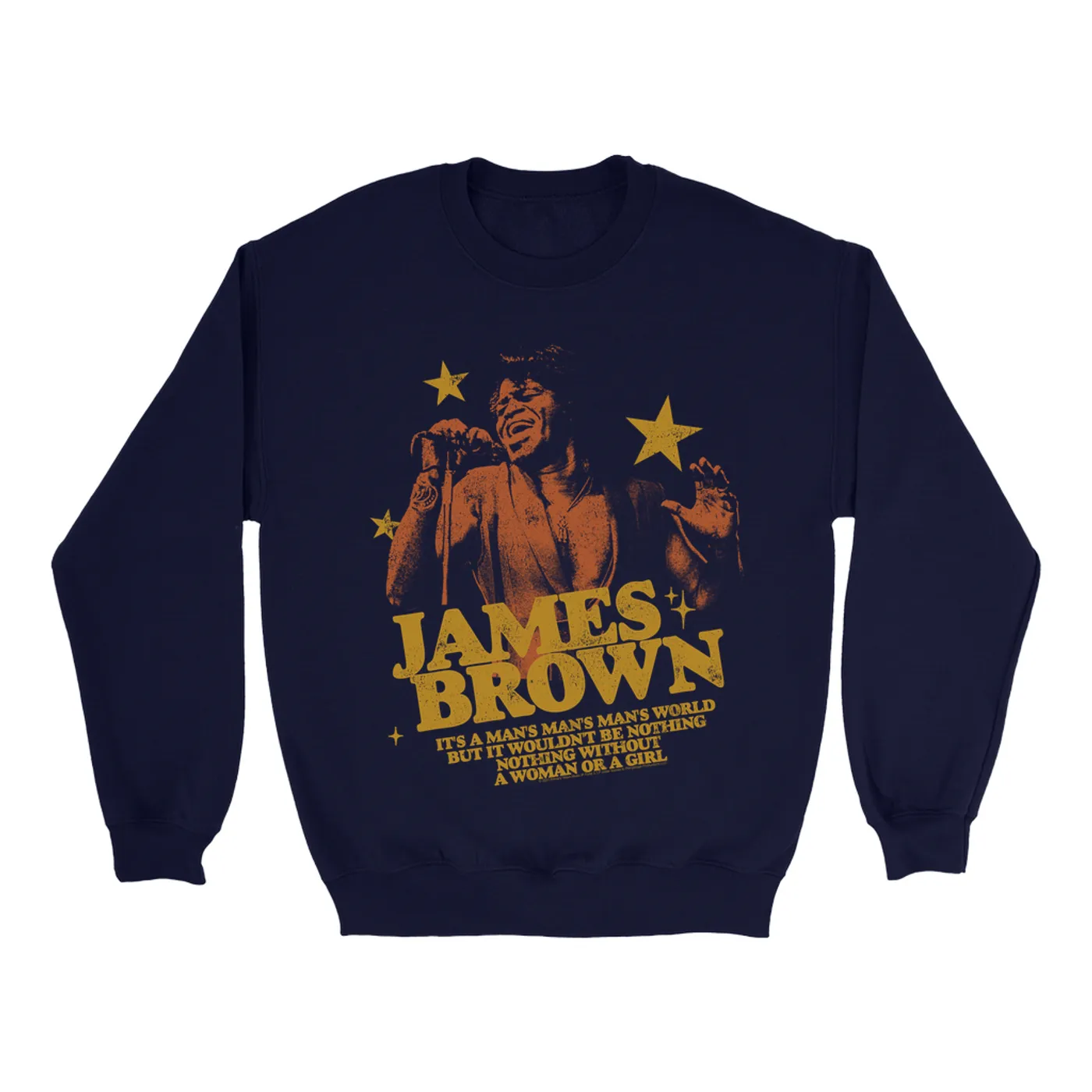 James Brown Sweatshirt | It's A Man's World In Stars James Brown Sweatshirt