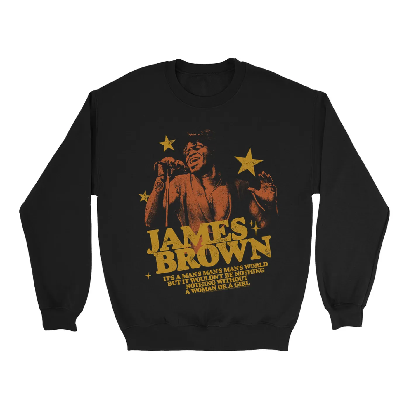 James Brown Sweatshirt | It's A Man's World In Stars James Brown Sweatshirt