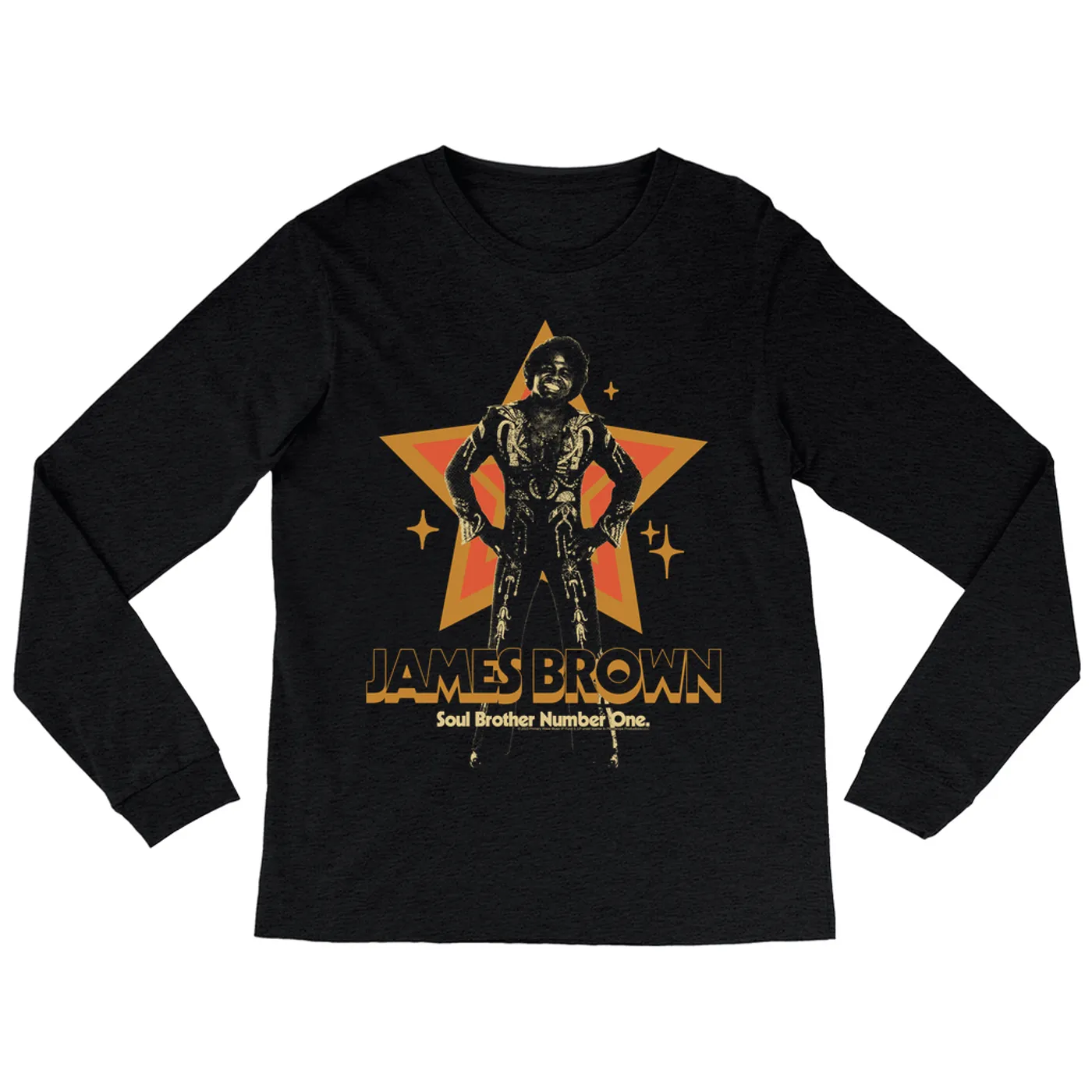 James Brown Long Sleeve Shirt | Soul Brother Number One Star James Brown Shirt