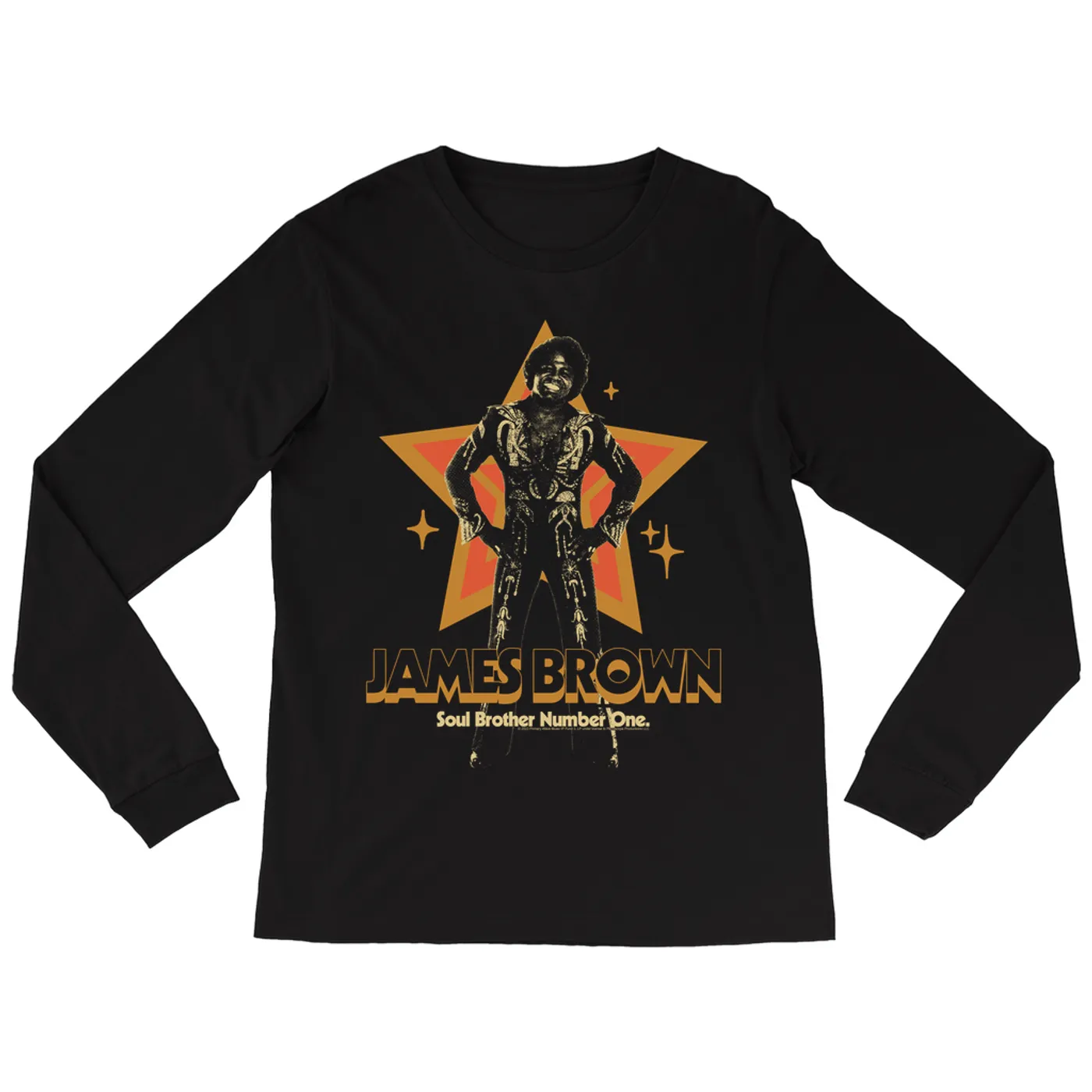 James Brown Long Sleeve Shirt | Soul Brother Number One Star James Brown Shirt