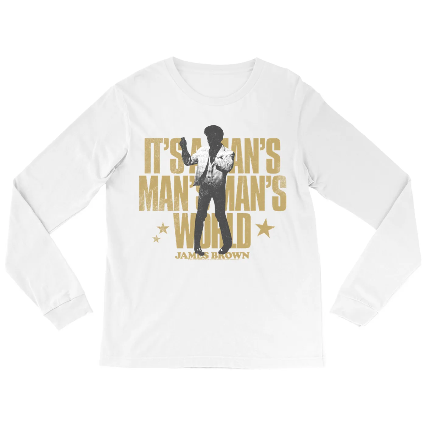 James Brown Long Sleeve Shirt | Man's World Dancing Distressed James Brown Shirt