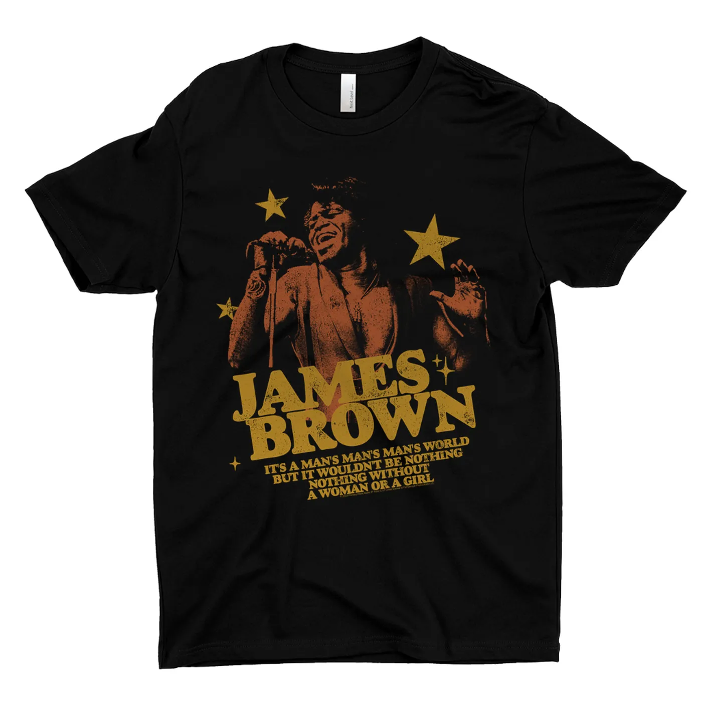 James Brown T-Shirt | It's A Man's World In Stars James Brown Shirt