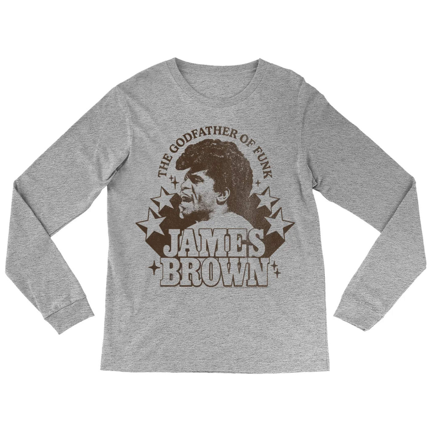 James Brown Long Sleeve Shirt | Godfather Of Funk Star Power James Brown Shirt
