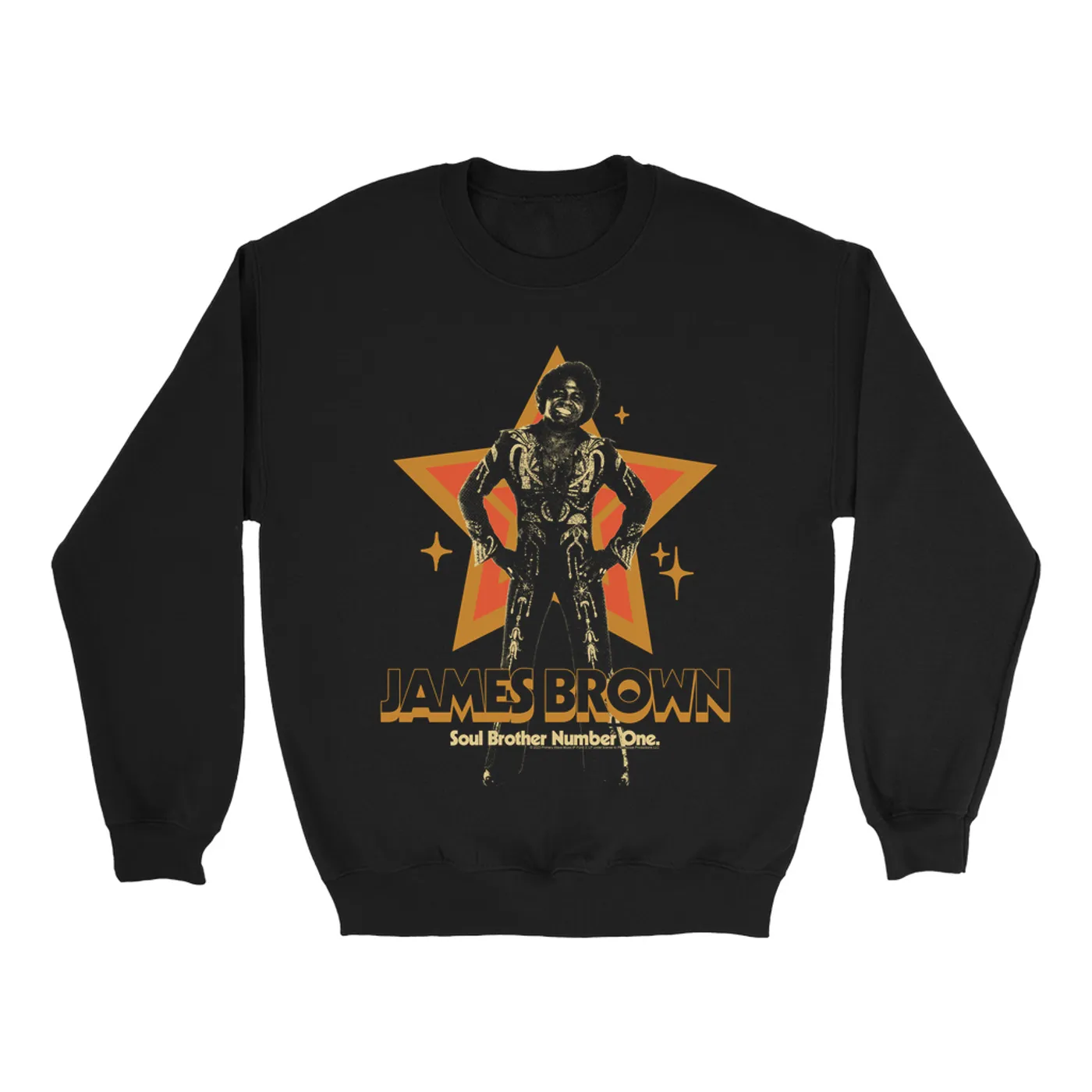 James Brown Sweatshirt | Soul Brother Number One Star James Brown Sweatshirt