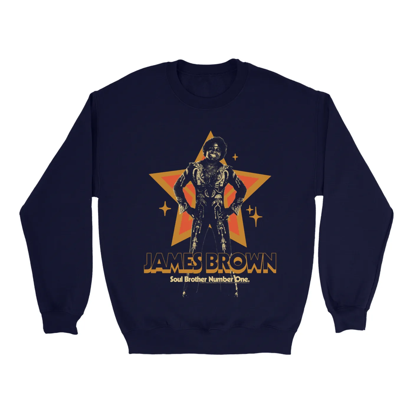 James Brown Sweatshirt | Soul Brother Number One Star James Brown Sweatshirt