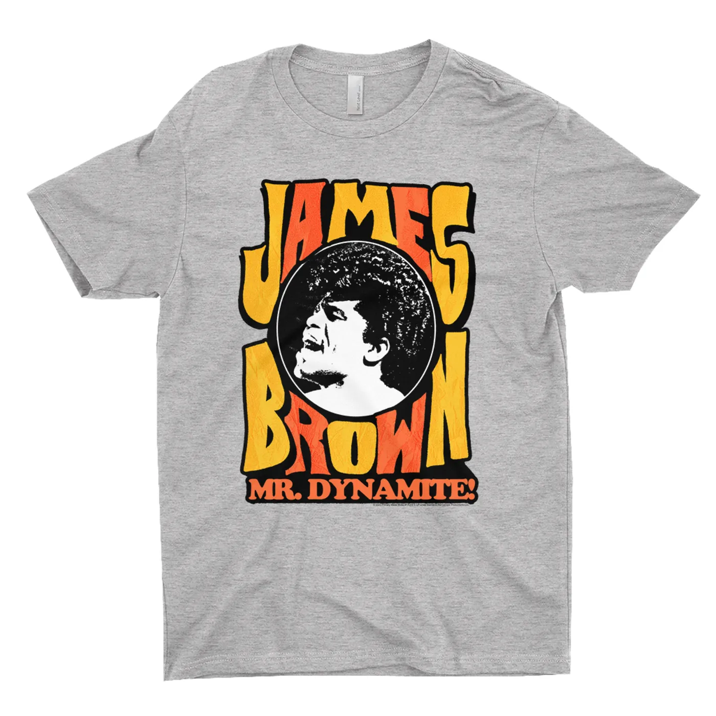 James Brown T-Shirt | Yellow Orange Mr. Dynamite James Brown Shirt