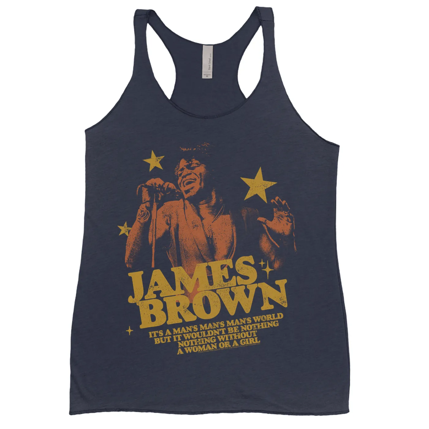 James Brown Ladies' Tank Top | It's A Man's World In Stars James Brown Shirt