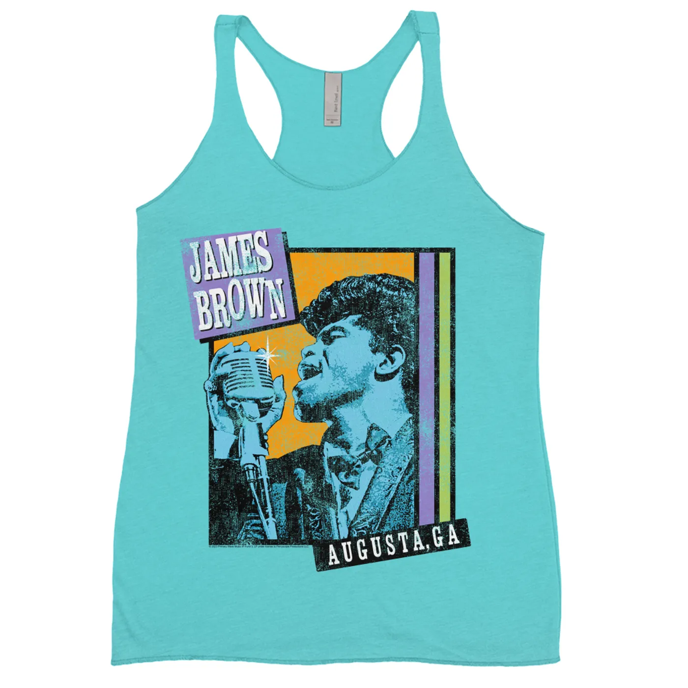 James Brown Ladies' Tank Top | Live in Augusta Georgia Distressed James Brown Shirt
