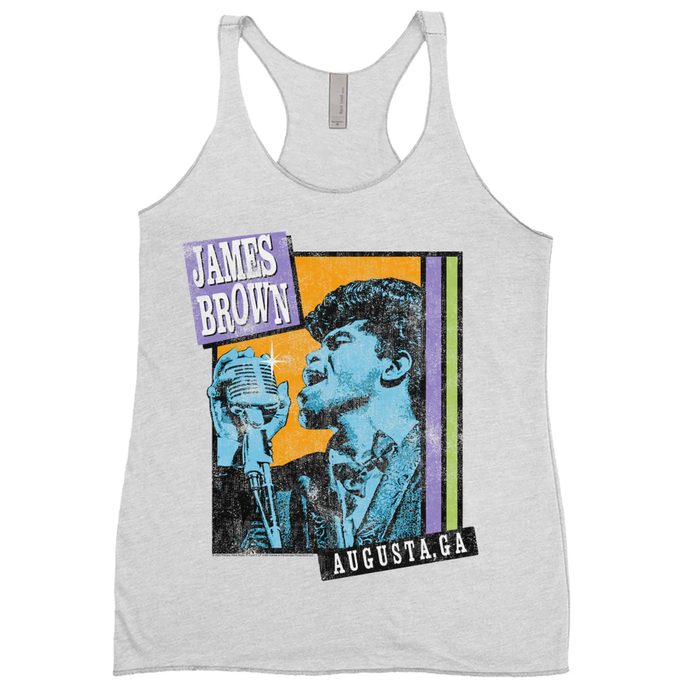 James Brown Ladies' Tank Top | Live in Augusta Georgia Distressed James Brown Shirt