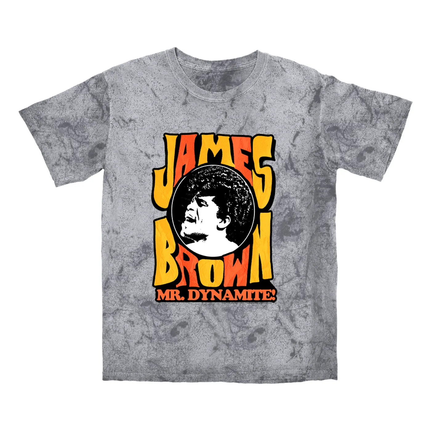 James Brown T-shirt | Yellow Orange Mr. Dynamite James Brown Color Blast Shirt
