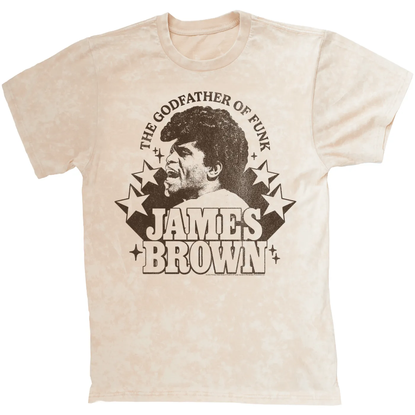James Brown T-shirt | Godfather Of Funk Star Power James Brown Mineral Wash Shirt
