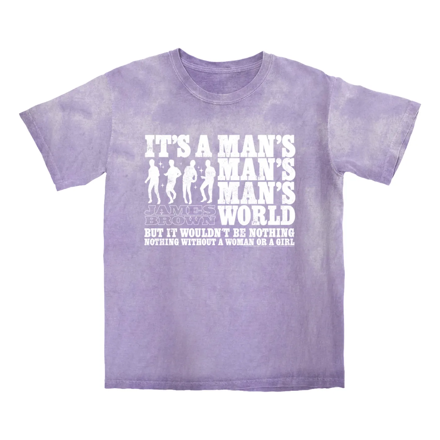 James Brown T-shirt | It's A Man's World White Silhouettes Distressed James Brown Color Blast Shirt