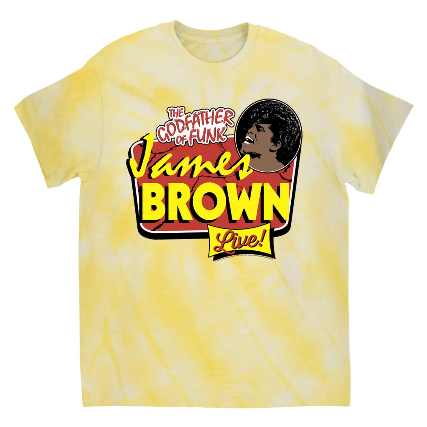 James Brown T-Shirt | Godfather Of Funk, LIVE! James Brown Tie Dye Shirt