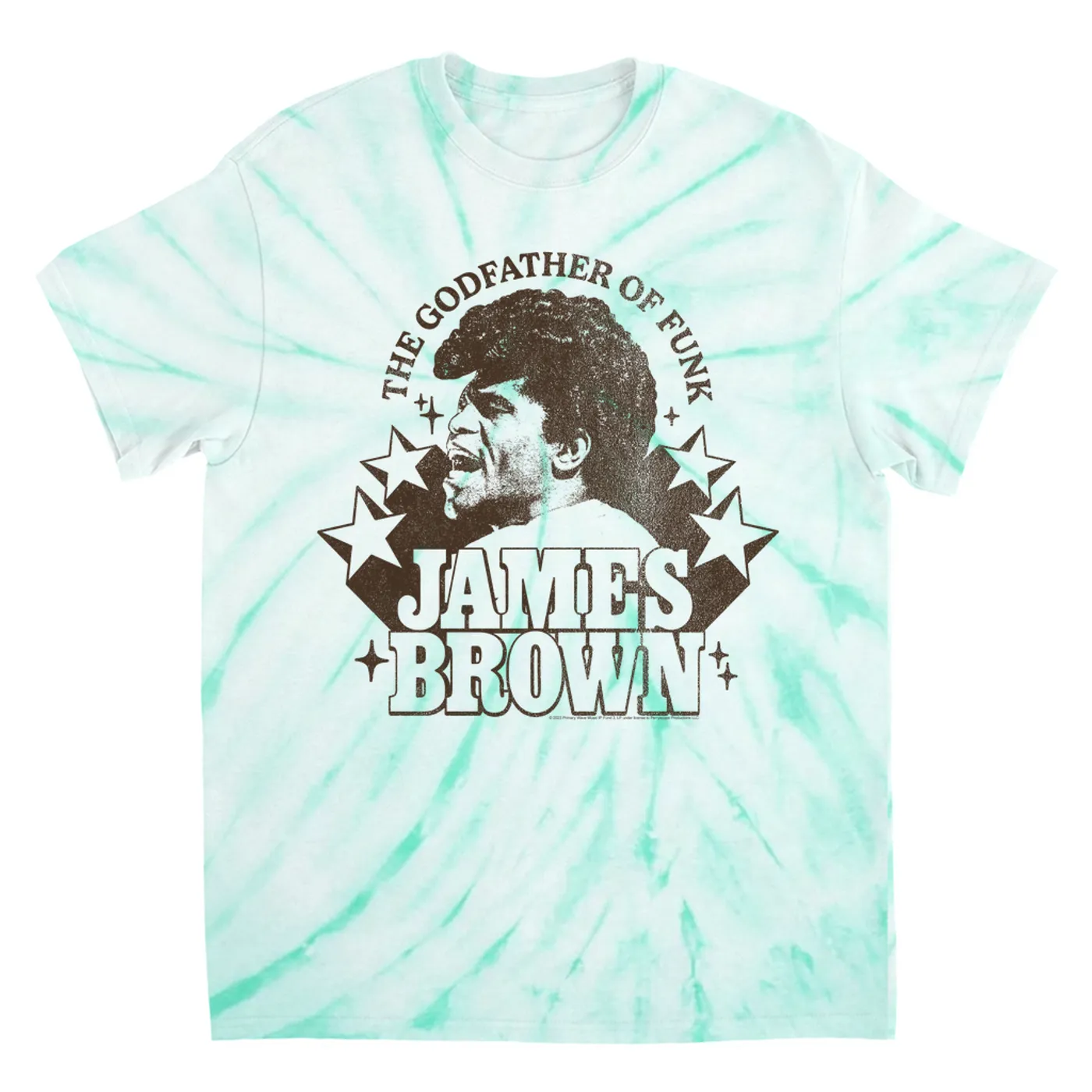 James Brown T-Shirt | Godfather Of Funk Star Power James Brown Tie Dye Shirt