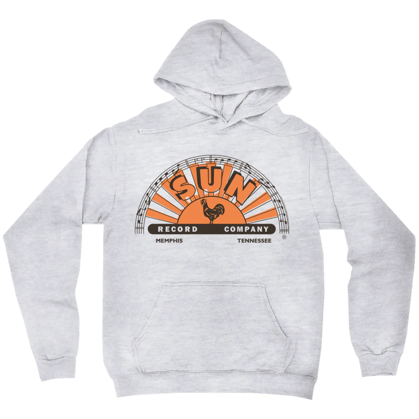 Sun Records Hoodie | Orange Brown Half Logo Sun Records Hoodie