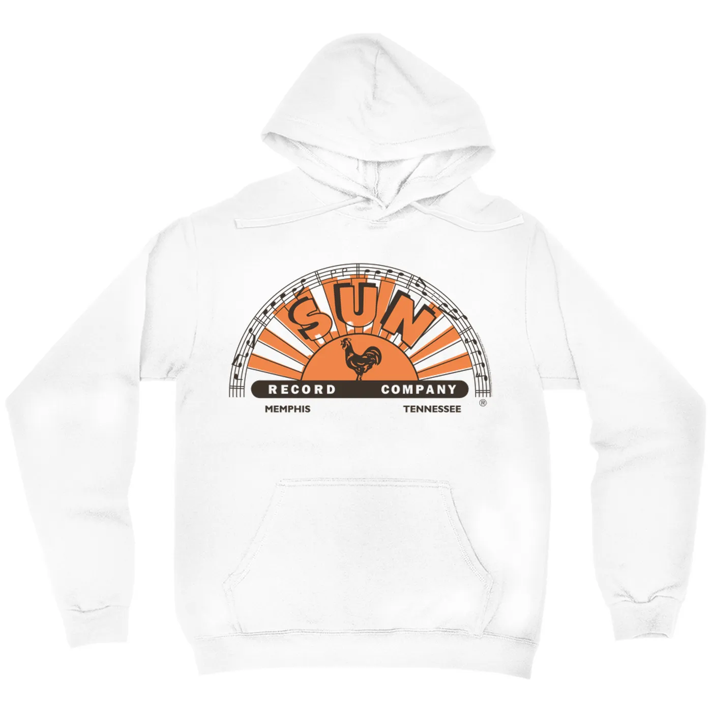 Sun Records Hoodie | Orange Brown Half Logo Sun Records Hoodie