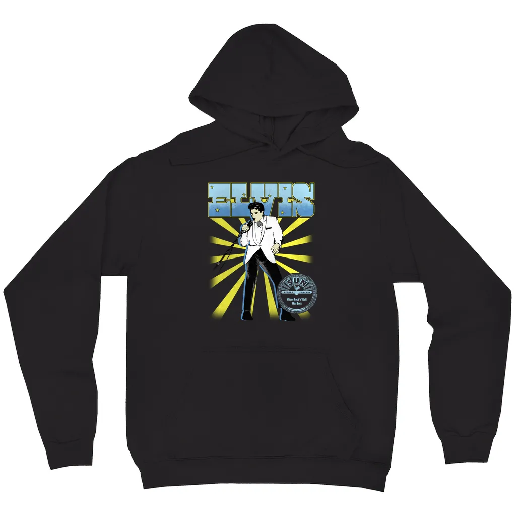 Sun Records Hoodie | Retro Blue Yellow Burst (Equineop Exclusive) Sun Records Hoodie
