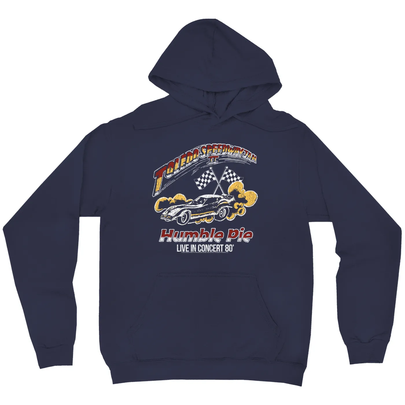 Humble Pie Hoodie | Toledo Speedway Jam II 1980 Distressed (Merchbar Exclusive) Humble Pie Hoodie