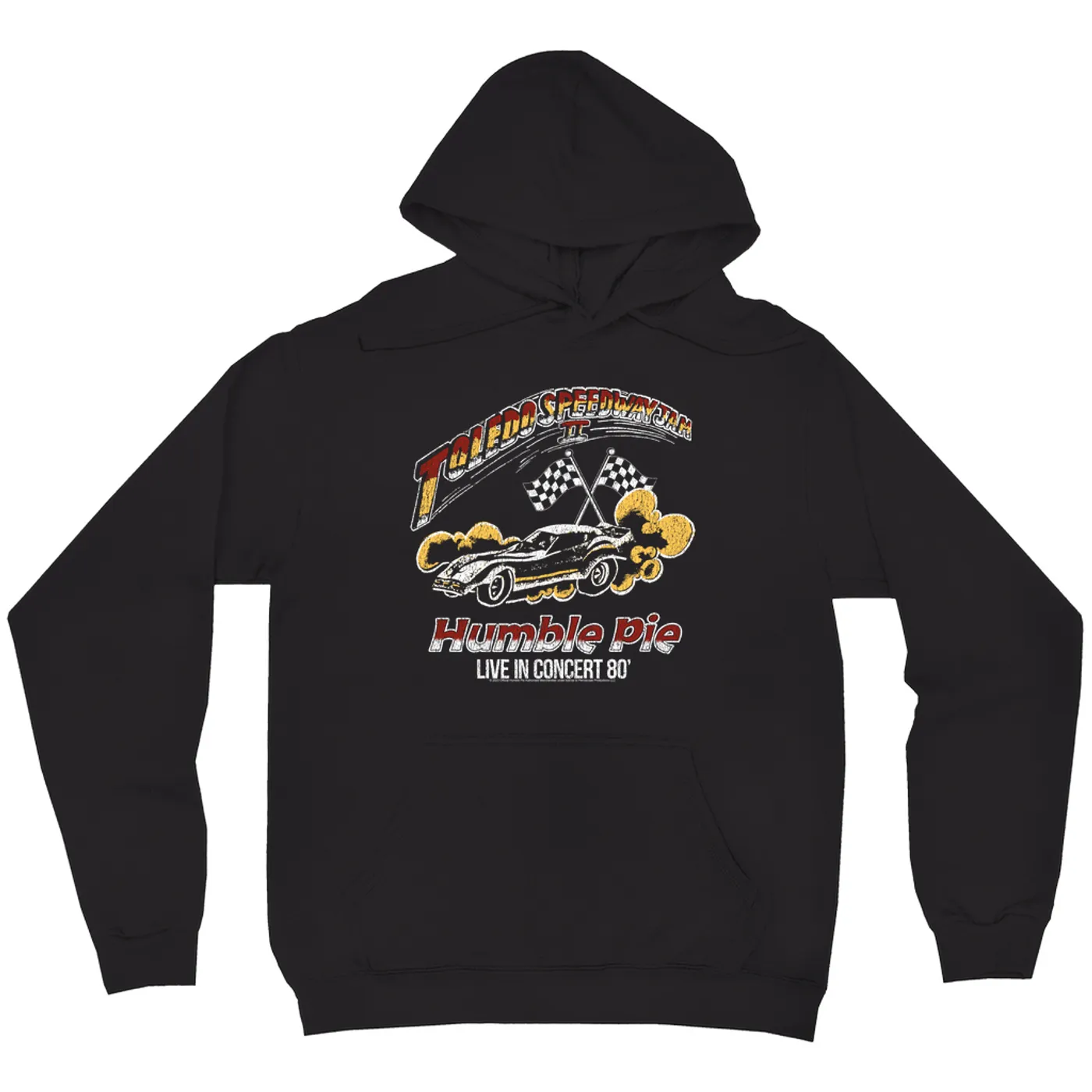 Humble Pie Hoodie | Toledo Speedway Jam II 1980 Distressed (Merchbar Exclusive) Humble Pie Hoodie