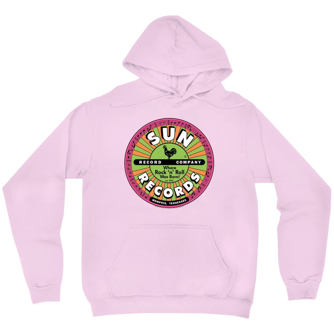 Sun Records Hoodie | Where Rock n Roll Was Born Colorful Label (Merchbar Exclusive) Sun Records Hoodie