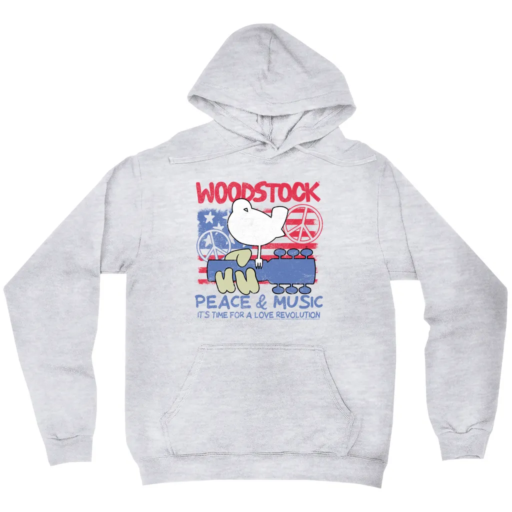 Hoodie | Americana Peace & Love Hoodie