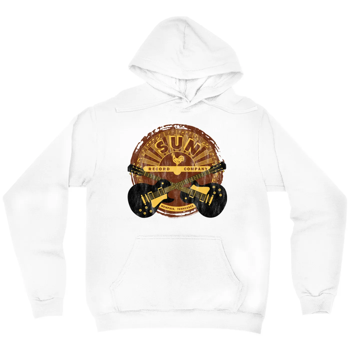 Sun Records Hoodie | Crossed Guitars Logo Sun Records Hoodie