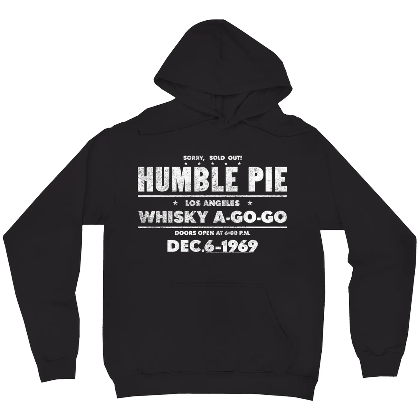 Humble Pie Hoodie | Sold Out! Whisky A Go Go 1969 Distressed (Merchbar Exclusive) Humble Pie Hoodie