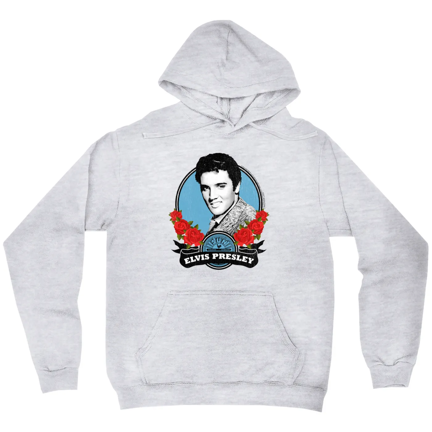 Sun Records Hoodie | Elvis Presley In Roses Distressed (Merchbar Exclusive) Sun Records Hoodie