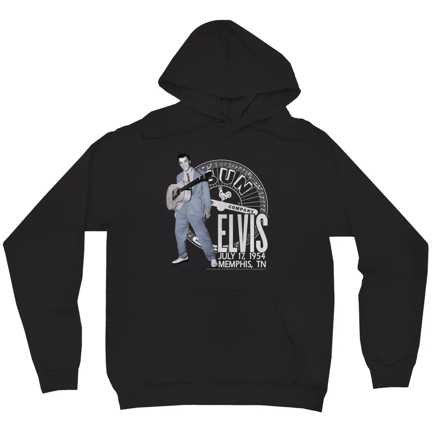 Elvis Presley Sun Records Hoodie | Live In Concert July 1954 Sun Records Hoodie