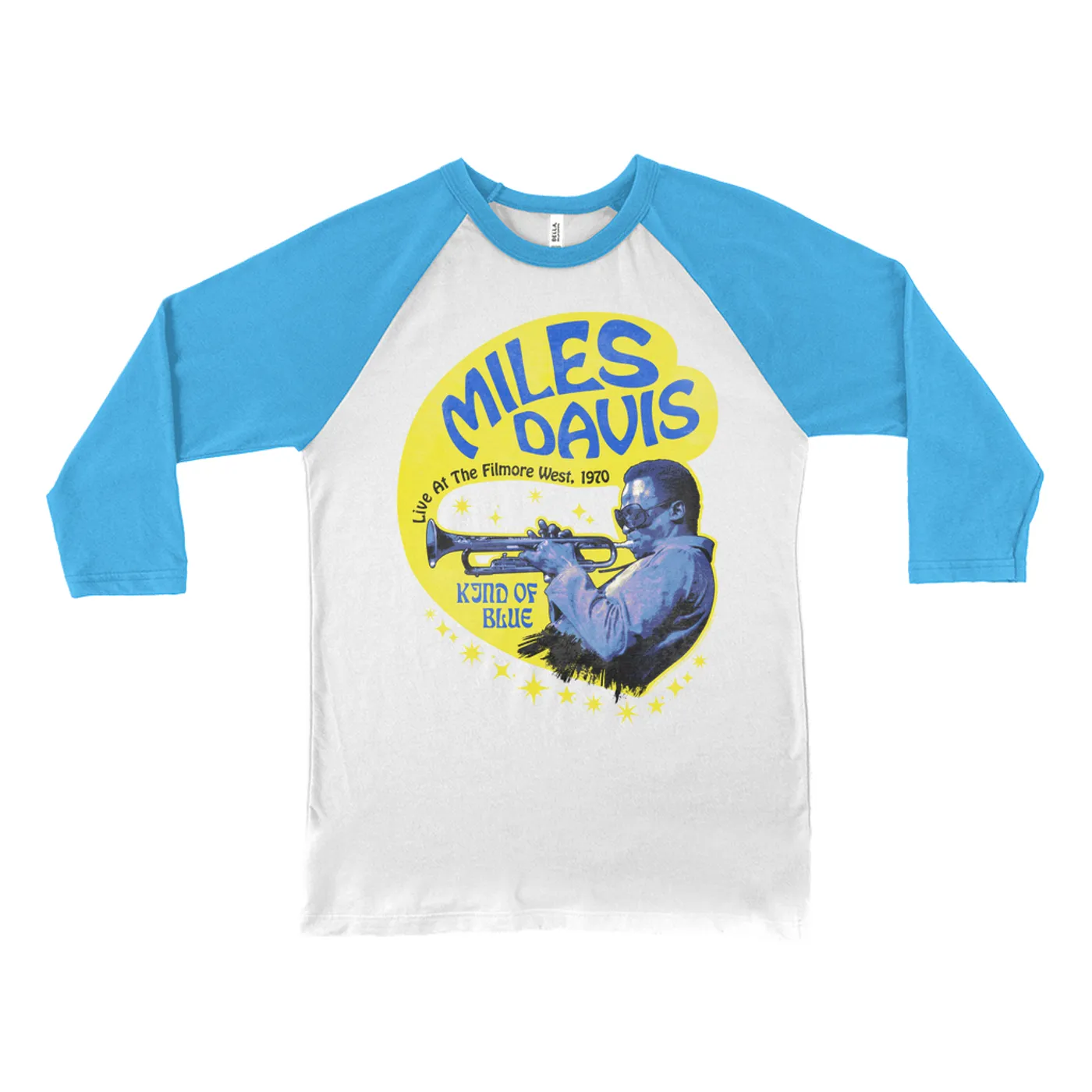 Miles Davis 3/4 Sleeve Baseball Tee | Kind Of Blue Live 1970 Miles Davis Shirt
