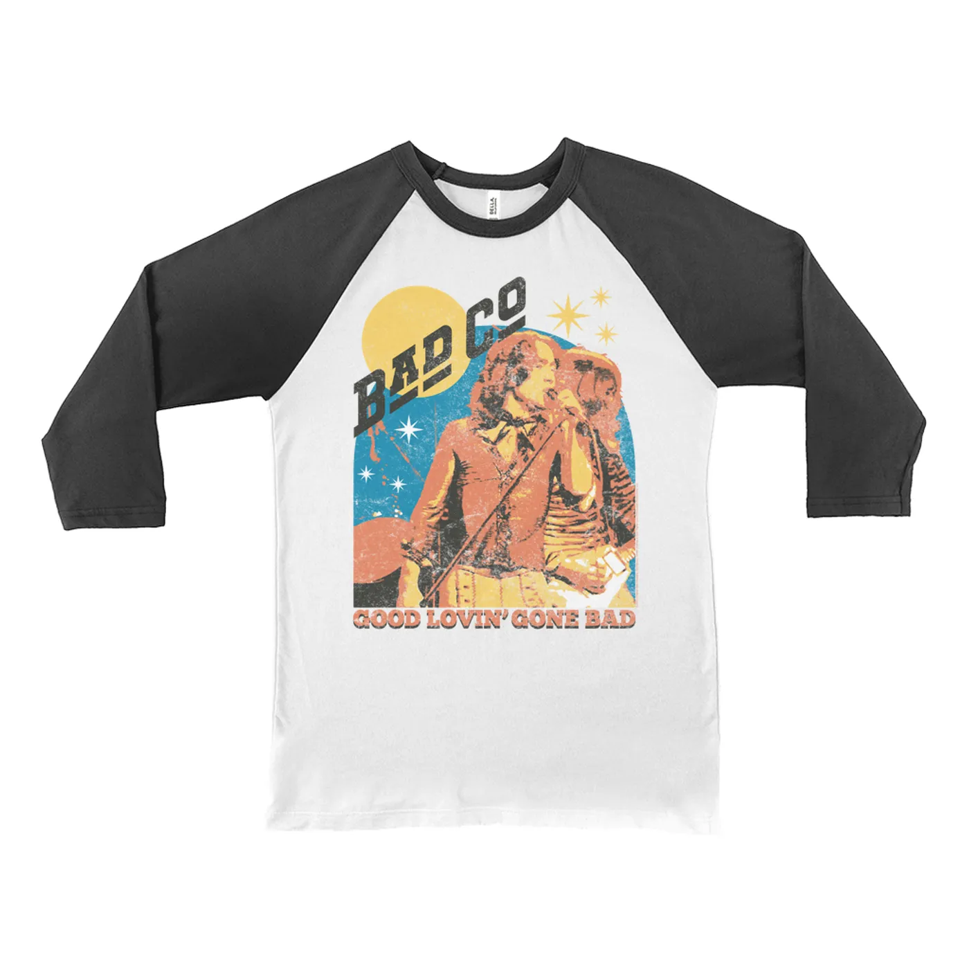 Bad Company 3/4 Sleeve Baseball Tee | Good Lovin Gone Bad Distressed Bad Company Shirt