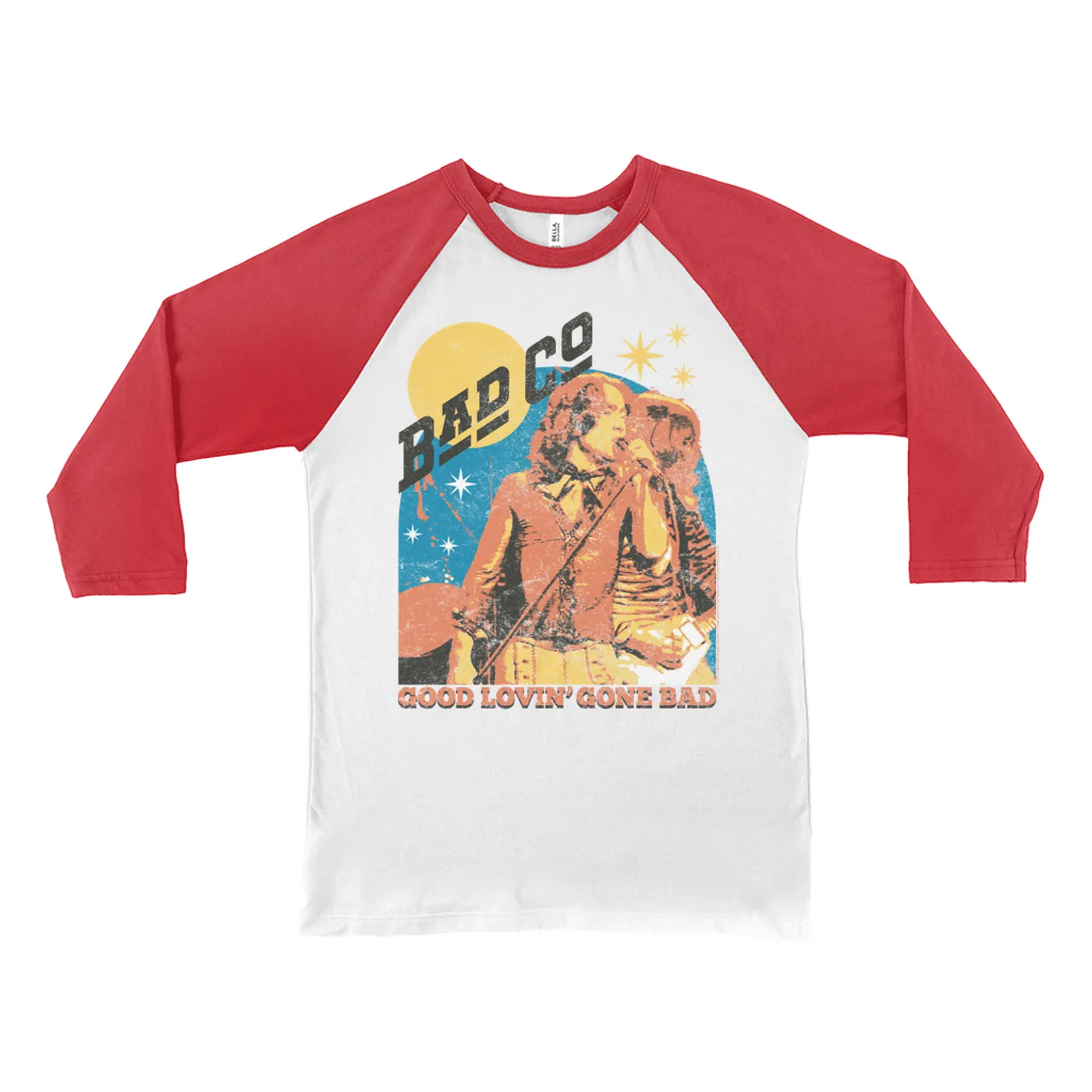 Bad Company 3/4 Sleeve Baseball Tee | Good Lovin Gone Bad Distressed Bad Company Shirt