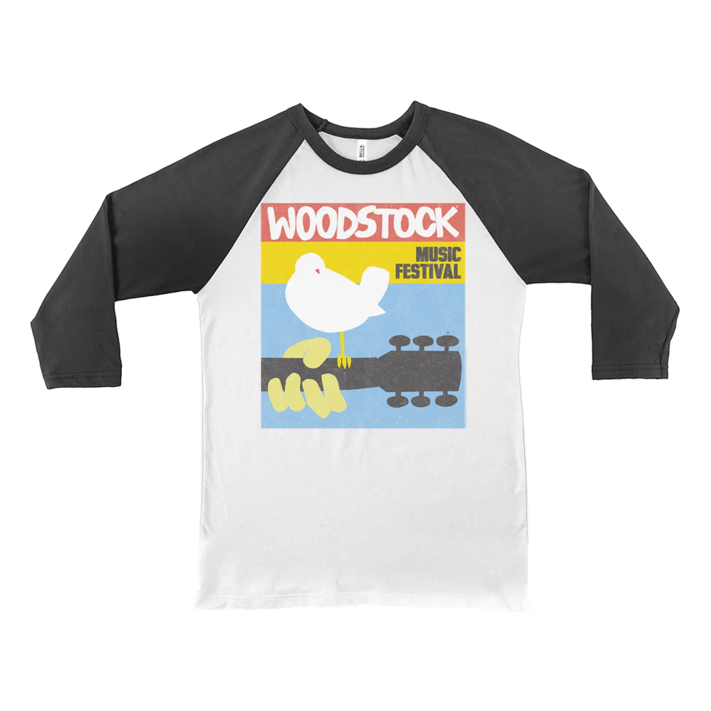 Woodstock 3/4 Sleeve Baseball Tee | Retro Music Festival (Merchbar Exclusive) Woodstock Shirt