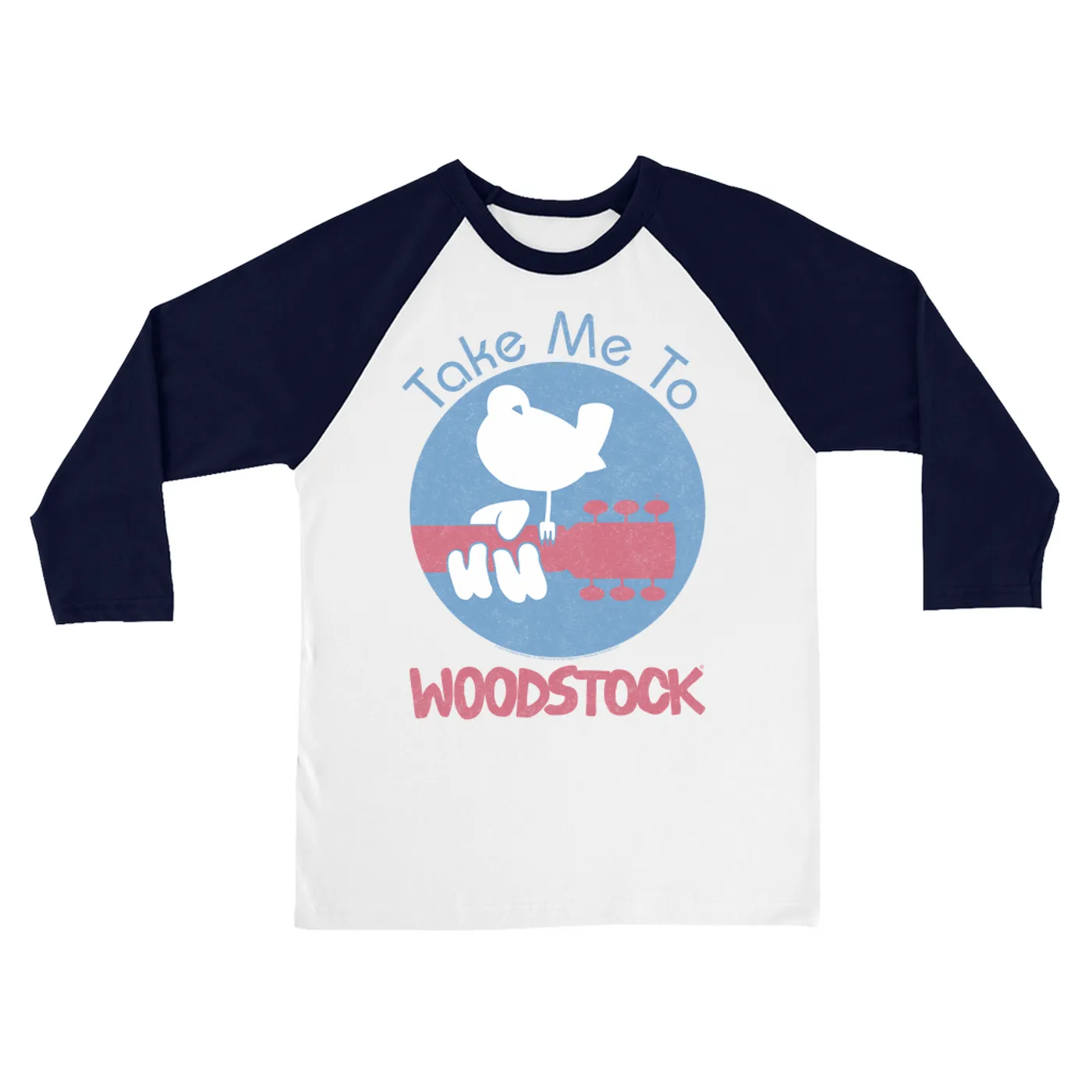 Woodstock 3/4 Sleeve Baseball Tee | Take Me to Woodstock Retro (Merchbar Exclusive) Woodstock Shirt