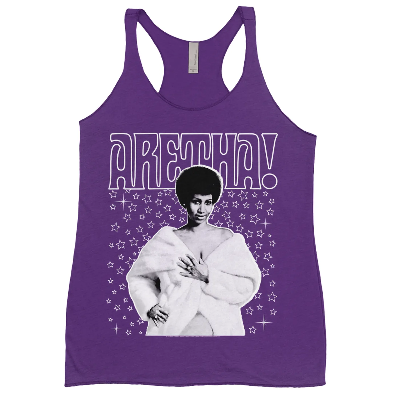 Aretha Franklin Ladies' Tank Top | Star Studded Aretha! (Merchbar Exclusive) Aretha Franklin Shirt