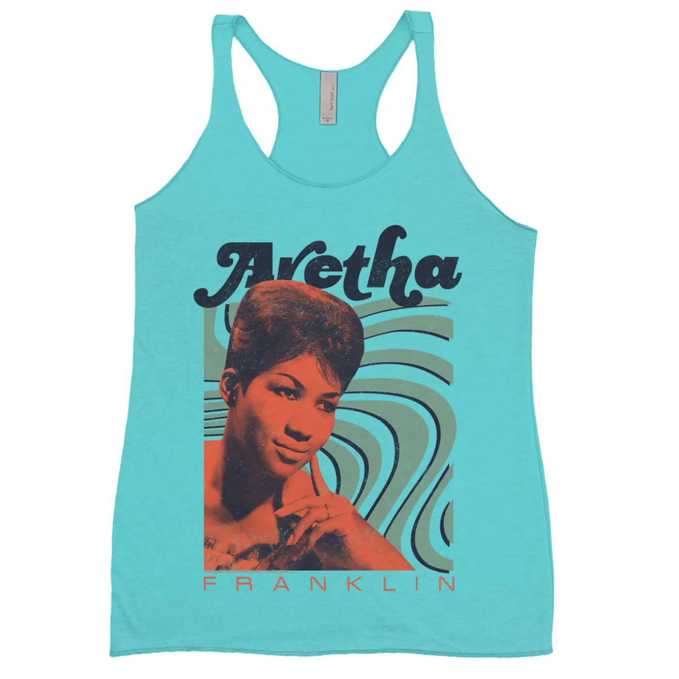 Aretha Franklin Ladies' Tank Top | Smooth Waves Design Aretha Franklin Shirt